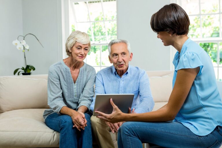 Reviewing results with a client at home